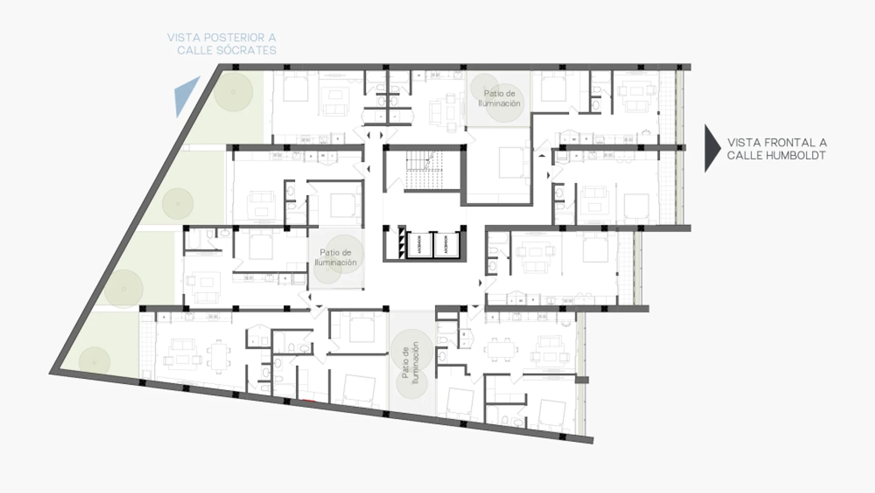 Planta 1 de Suites Spot